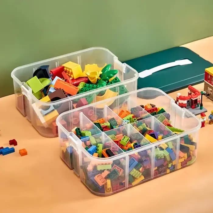 Boîte de rangement de blocs de construction empilables