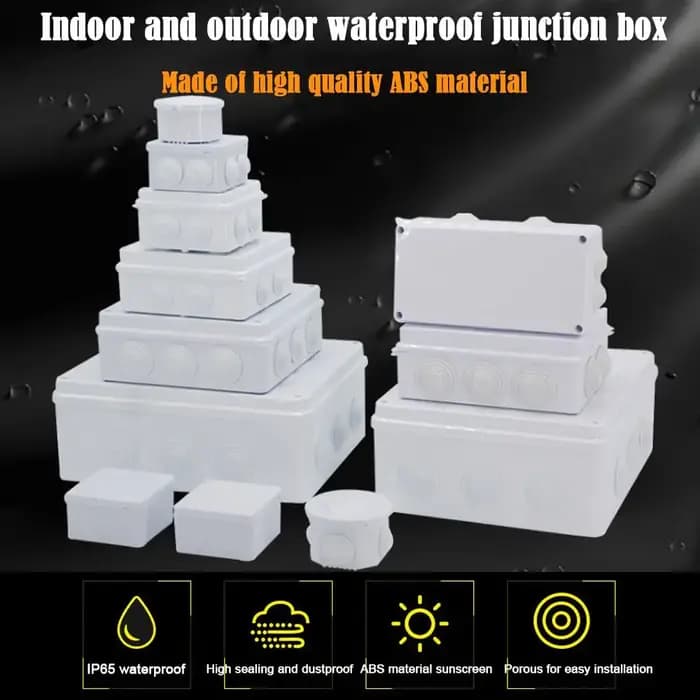 Boîtier d'alimentation étanche en plastique ABS pour bricolage