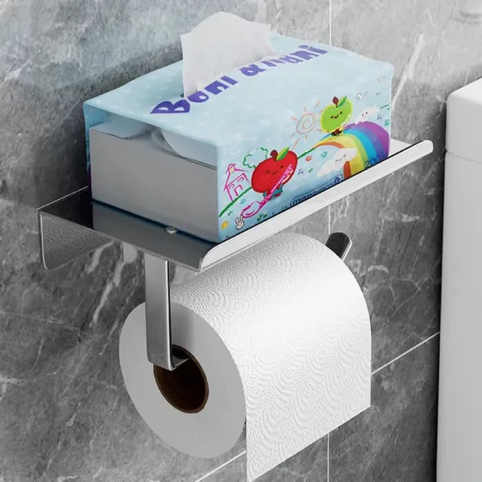 Porte-papier hygiénique avec téléphone portable