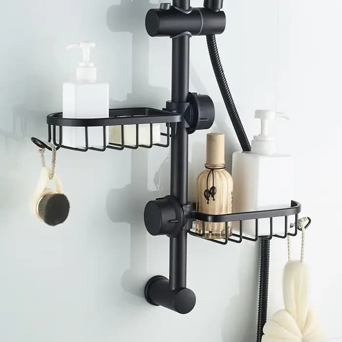 Support de rangement pour robinet de salle de bains