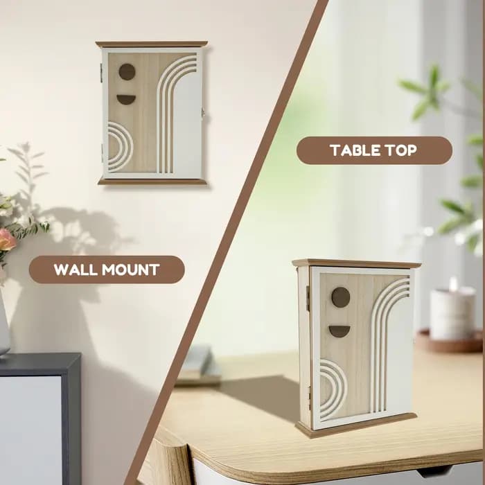 Boîte à clés en bois porte-clés décoratif