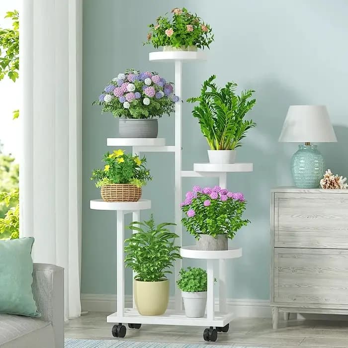 Support de pot de fleurs sur pied, support de fleurs flottant pour terrasse de jardin, décoration, mobilier de jardin extérieur, meubles de patio