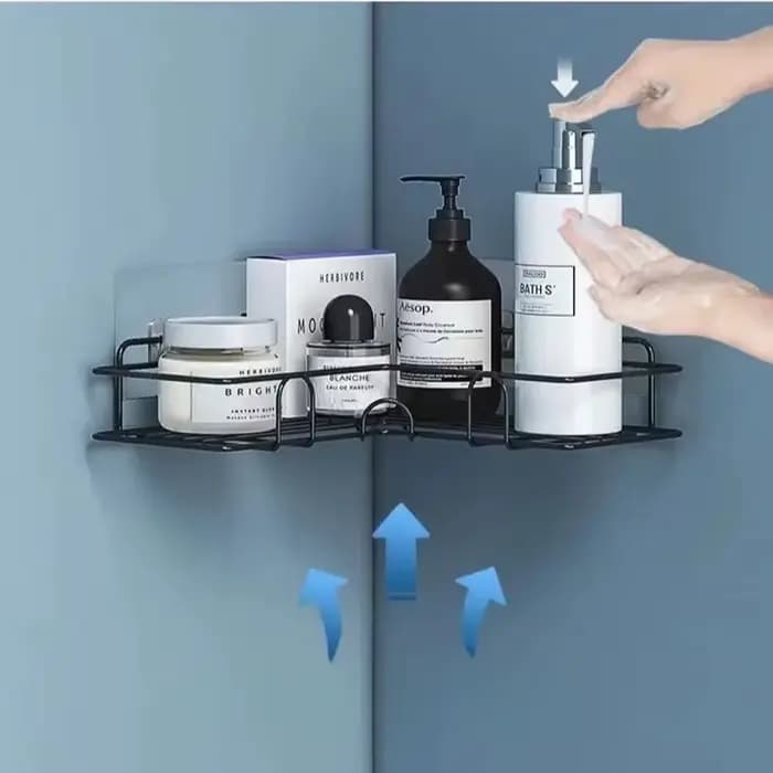 Étagère murale flottante en métal pour salle de bain, chariot de rangement, rideau de douche, organisateurs de rangement de cuisine, commode