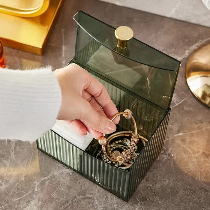 Boîte de rangement pour coton-tige