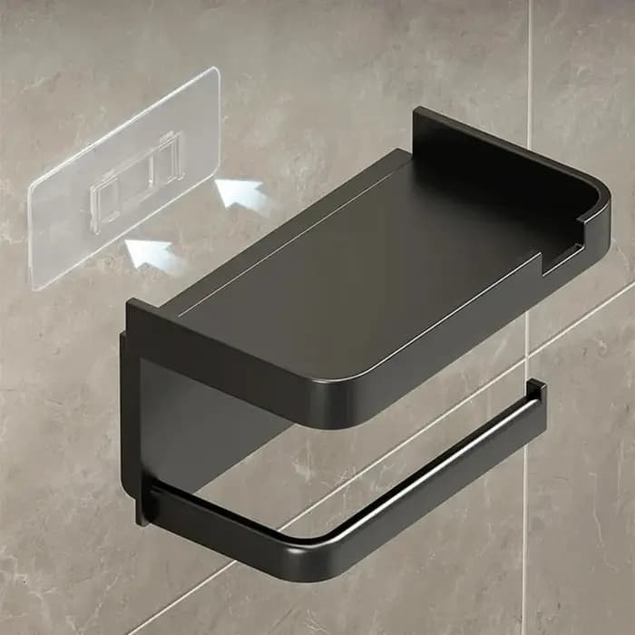 Support mural en plastique pour papier toilette