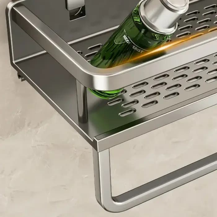 Ventouse porte-shampooing étagère de salle de bain organisateur de rangement de maquillage