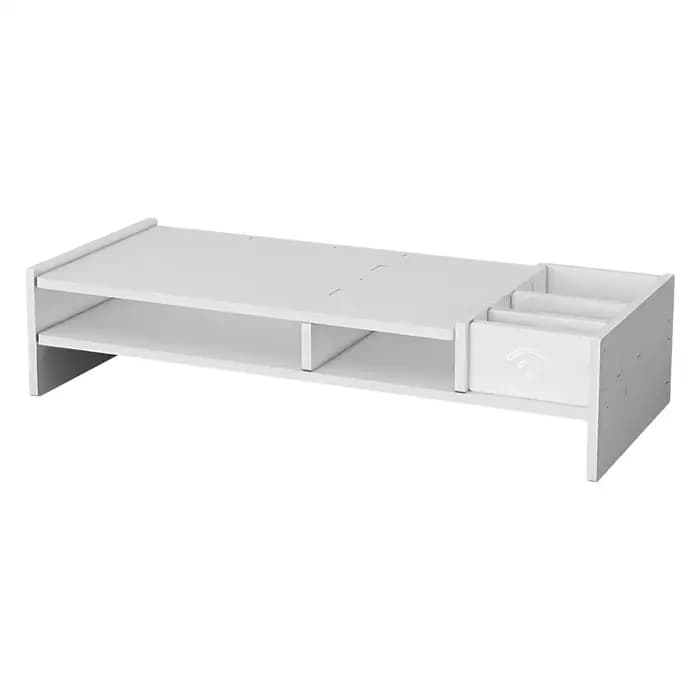 Organisateur de bureau à 3 niveaux, support de moniteur, étagère de rangement pour bureau, lecture, étude, travail, jeux, affichage, maison, dortoir, école
