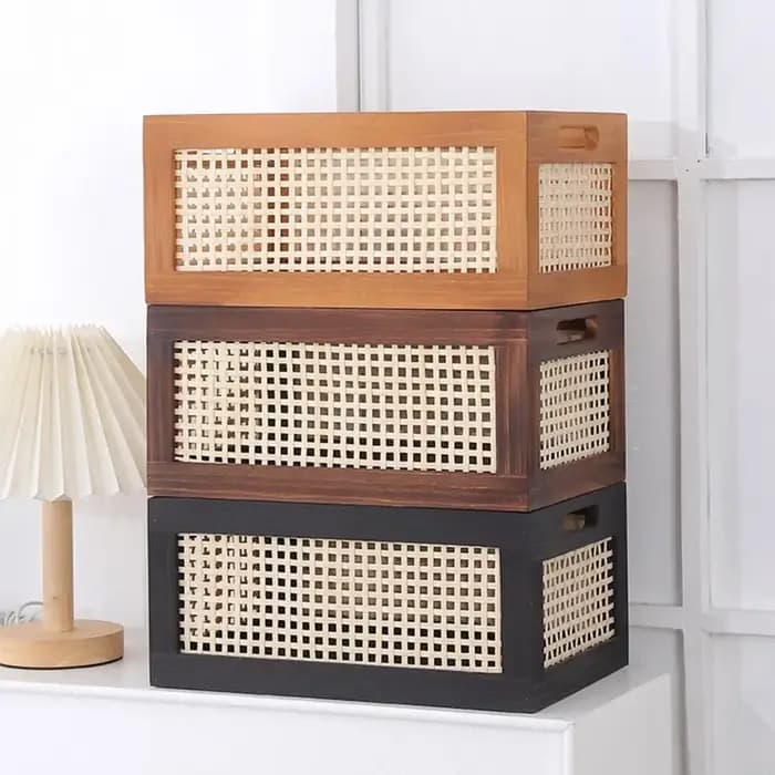 Boîte de rangement de style bohème