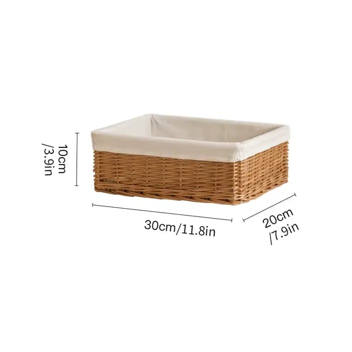 Paniers en rotin panier en osier salle de bain panier à linge tissé paille panier de rangement tissu