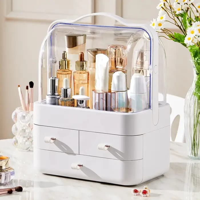 Organisateur de comptoir de cosmétiques pour commode