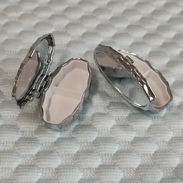 Boîte de rangement portable pour bijoux avec 2 compartiments
