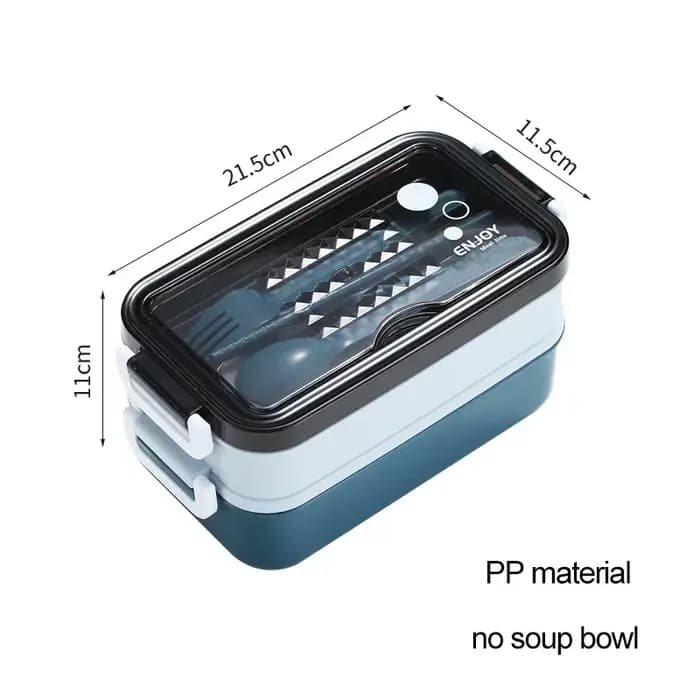 Boîte à lunch chauffante au micro-ondes en acier inoxydable, boîte à bento, récipient à lunch, stock