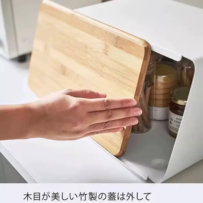 Boîte à pain en bambou pour le rangement de la cuisine