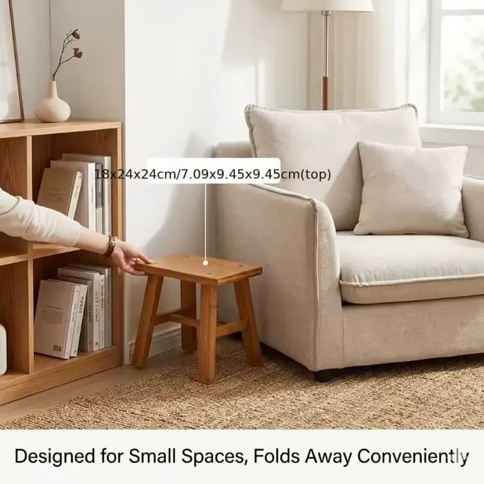 Banc à chaussures minimaliste en bois massif – Tabouret de rangement multifonctionnel pour entrée