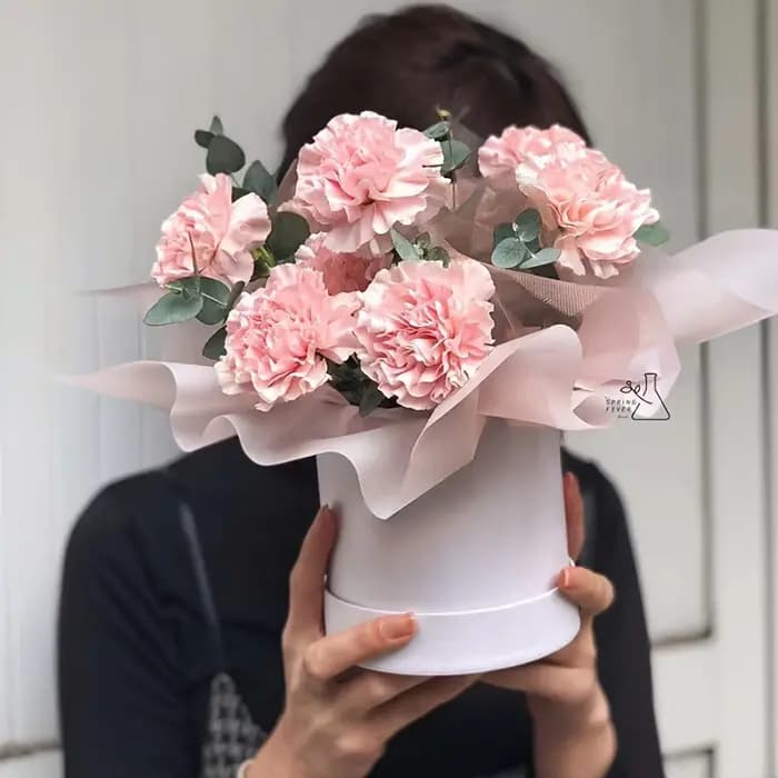 Boîte à Fleurs Ronde Portable pour ixde Mariage