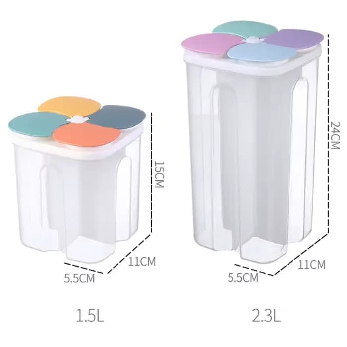 Boîte de rangement de céréales de cuisine en plastique