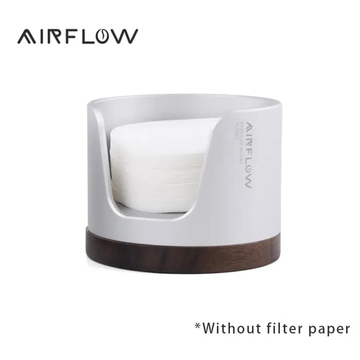 AIRFLOW café café filtre papier boîte de rangement 51/53/58mm rond filtre porte-papier moka Pot filtre papier boîte