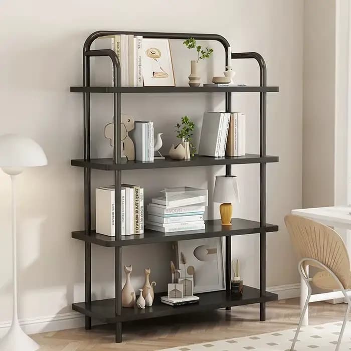 Bibliothèque de salon autoportante multicouche