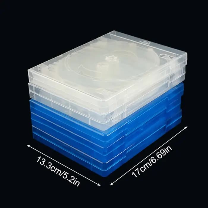 Boîte de rangement pour CD en plastique double face