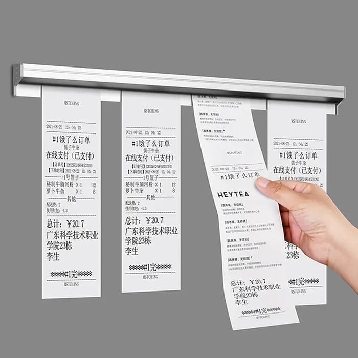 Trombone pour Tickets de Caisse de 20/30/40/50cm