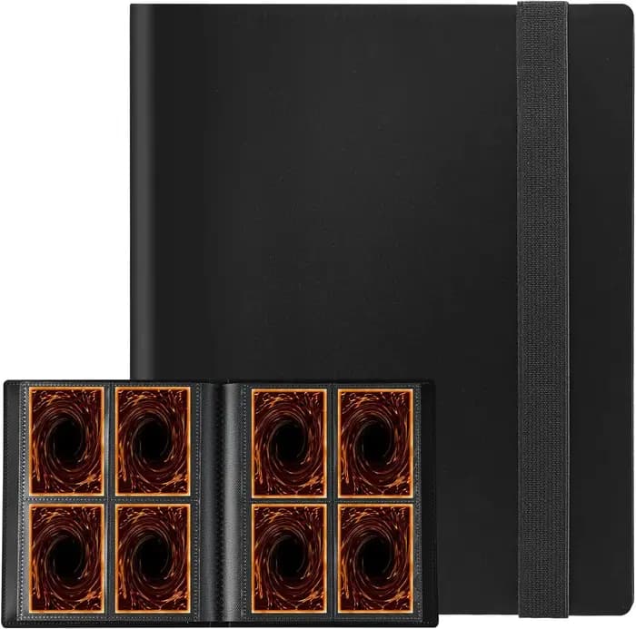 Classeur pour cartes à collectionner 9 pochettes, capacité 360 cartes, album à chargement latéral, r