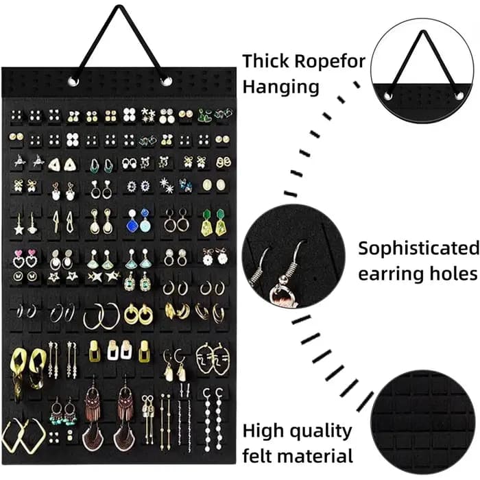 Organisateur de support de boucle d'oreille suspendu