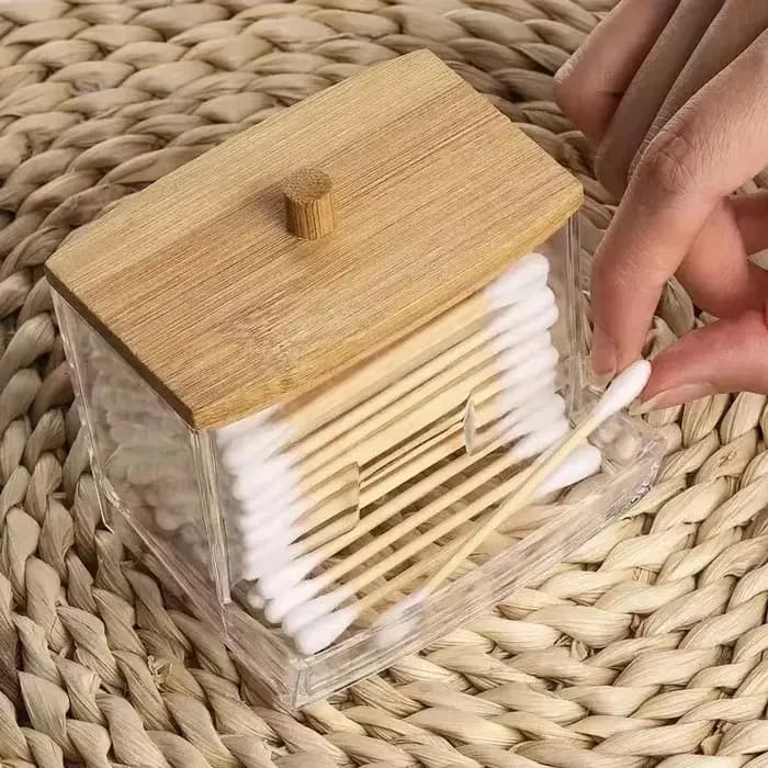 Boîte de rangement pour coton-tige