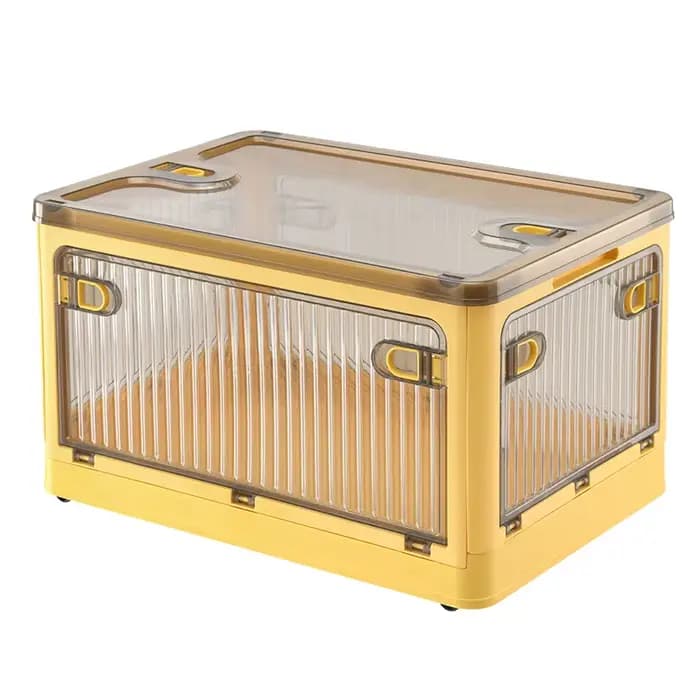 Boîtes de rangement pliantes en plastique Transparent