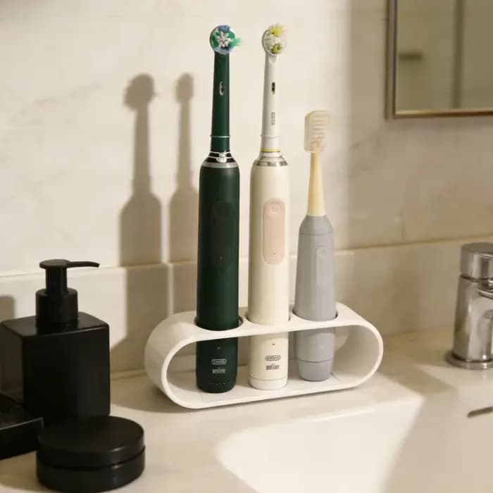 Support pour brosse à dents électrique - Peut accueillir 3 brosses