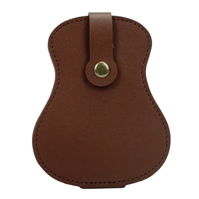 Sac de rangement pour plectres de guitare, sac de rangement en forme de guitare, peut contenir 18 pl