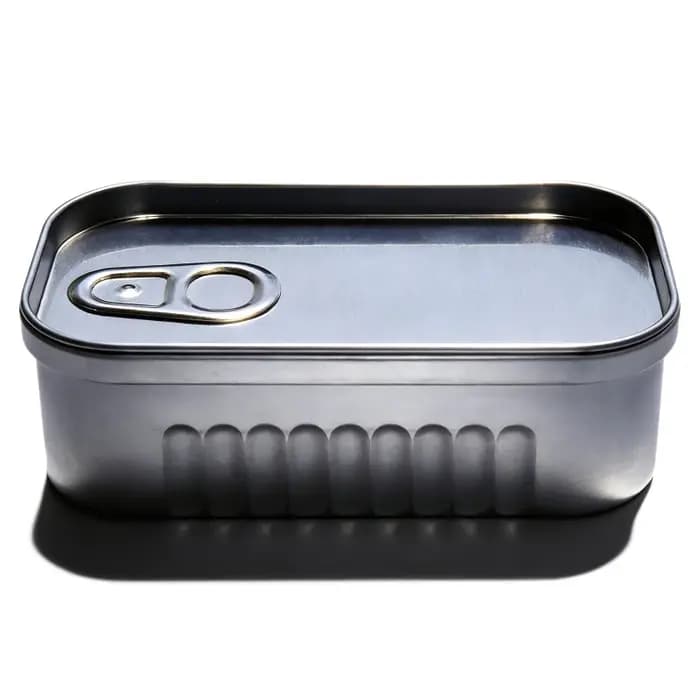 Boîte de rangement en forme de boîte de conserve de sardines