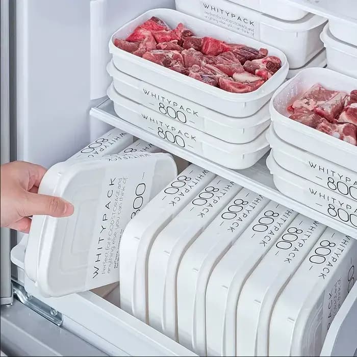Boîte de conservation blanche grande capacité pour réfrigérateur