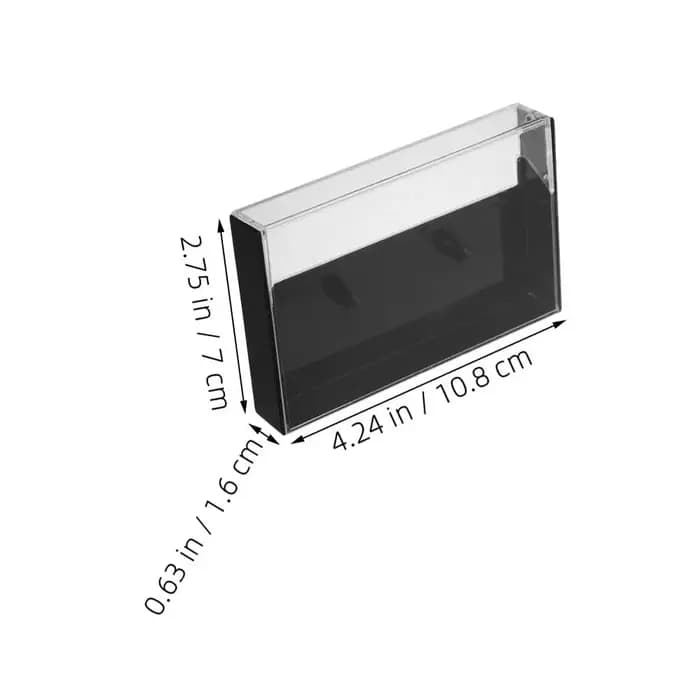 Boîte de rangement de ruban de Cassette Vintage en plastique transparent