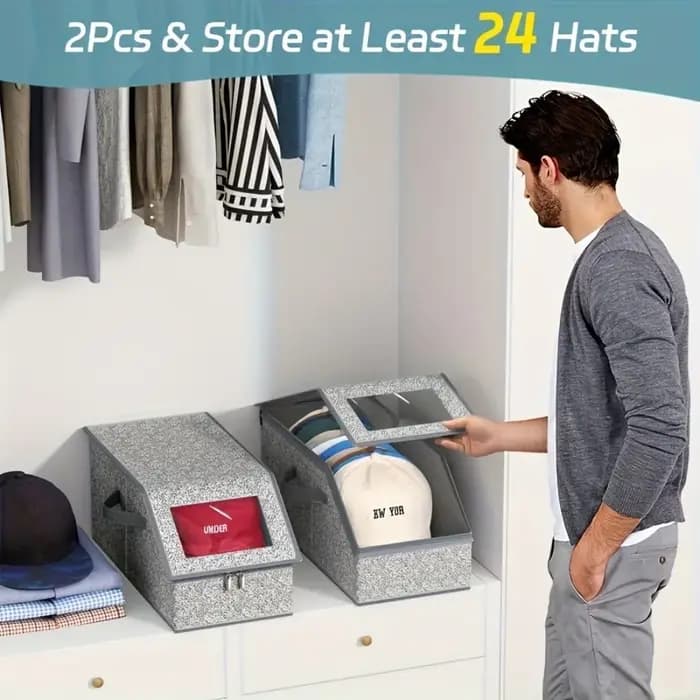 Boîte de rangement pour casquettes de baseball