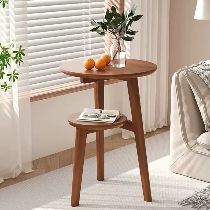 Armoires de chevet modernes Table basse Table d'appoint en bois massif salon mobile petite Table bas