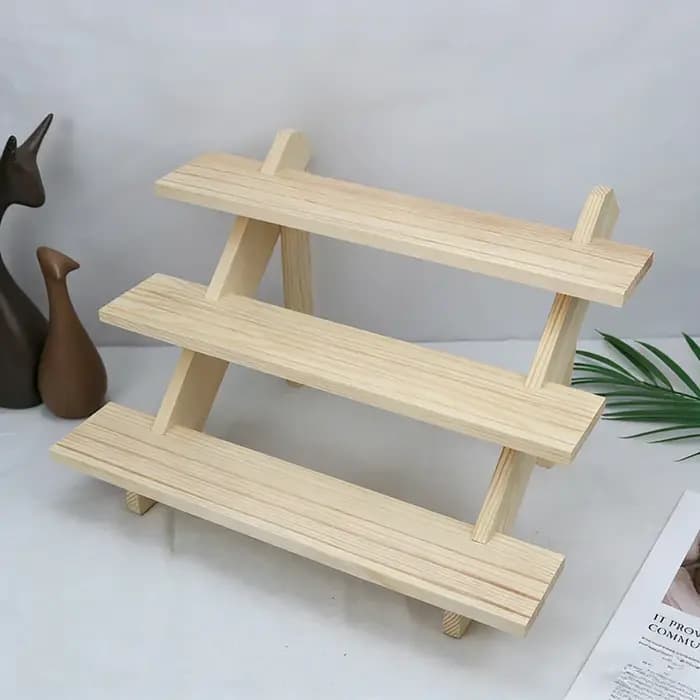 Étagère de rangement en bois style échelle