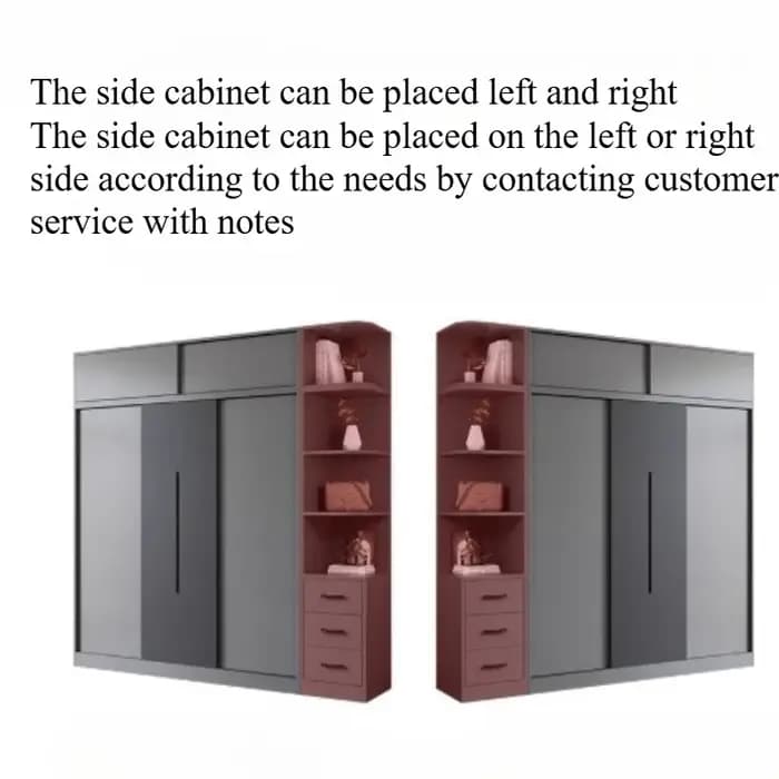Armoire à vêtements ouverte
