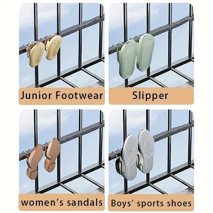 Support à chaussures multifonctionnel en acier inoxydable