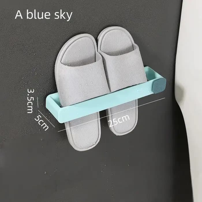Support mural adhésif sans perçage pour chaussures et pantoufles de salle de bain