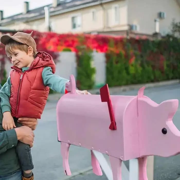 Boîte aux lettres de jardin en forme d'animal