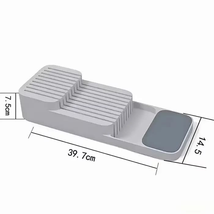 Boîte de rangement pratique pour couteaux à tiroir - Accessoire de cuisine - Support