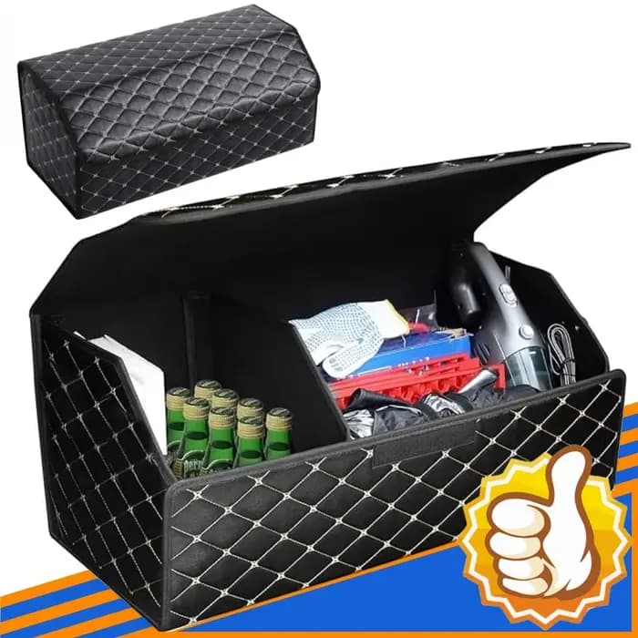 Boîte de rangement de grande capacité montée sur voiture