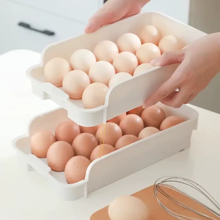 Boîte de Rangement d'emoufs Empilable pour Réfrigérateur