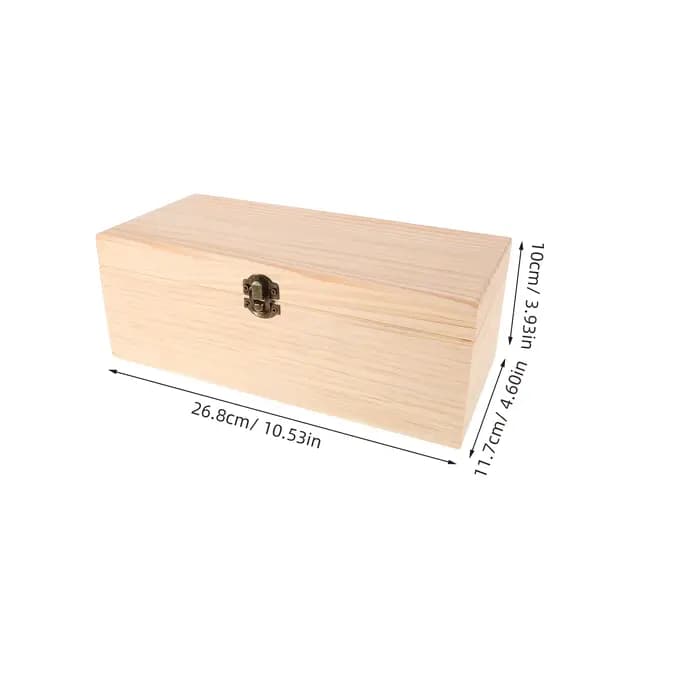 Boîte de rangement en bois pour huiles essentielles