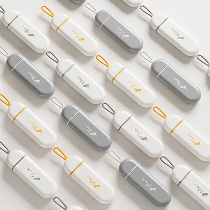 Étui à médicaments Portable coloré à 3 espaces