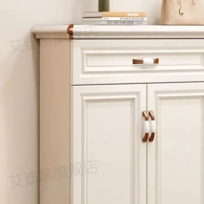 Meuble à chaussures multi-rangements blanc moderne pour entrée