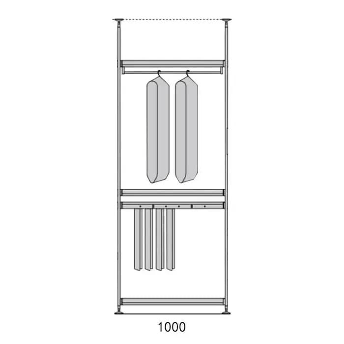 Armoire murale personnalisée pour chambre à coucher