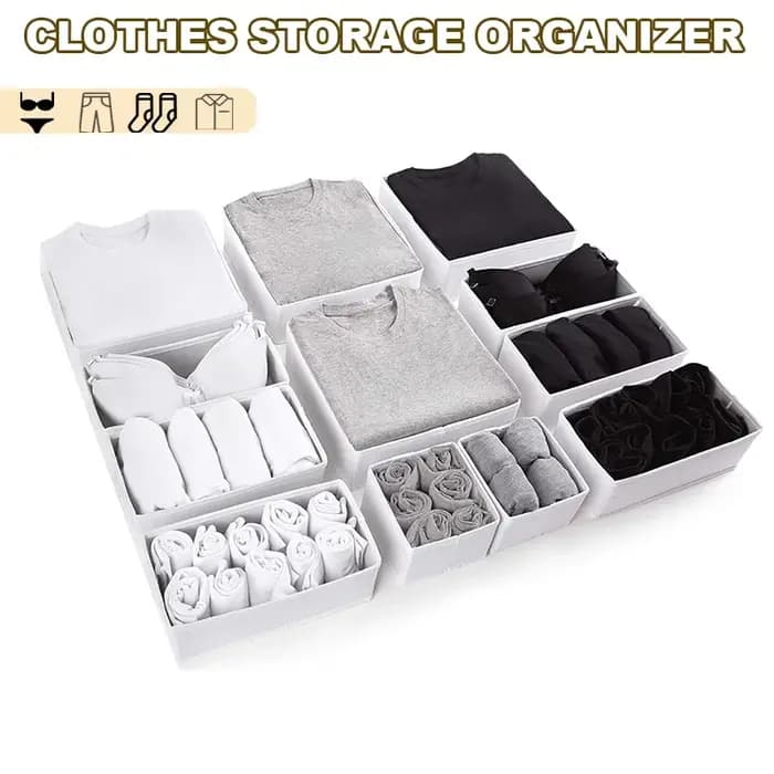 Oxford tiroir organisateur sous-vêtements soutien-gorge boîte de rangement pliable garde-robe conteneurs