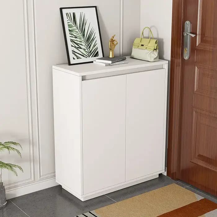 Meuble de rangement pour chaussures sur pied pour balcon, salon, entrée, couloir, avec étagères et b