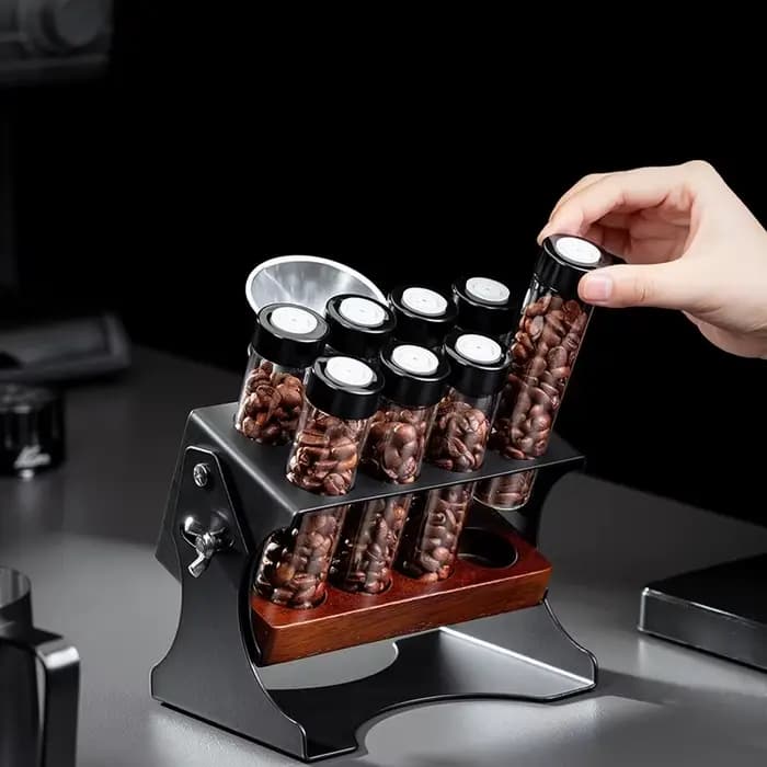 Ensemble de tubes de stockage pour grains de café